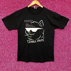 RIPNDIP Chill Out Lord Nermal Graphic Design T-Shirt Medium